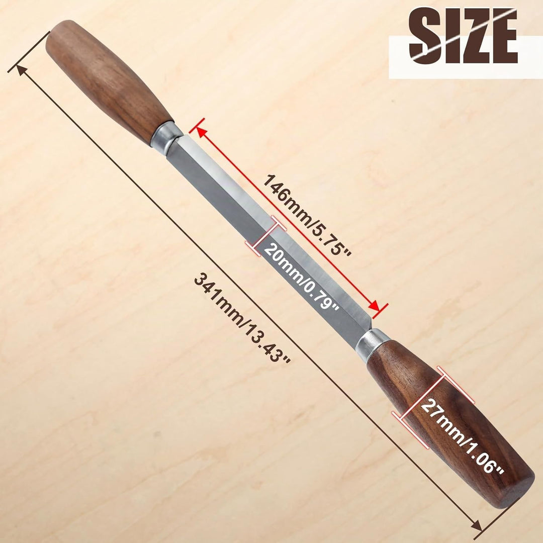 Holzbearbeitungswerkzeug, 10,9 cm, Ziehmesser mit Lederscheide, SK5, Holzschnitzwerkzeuge, Whittling