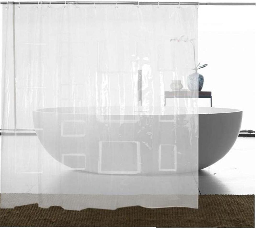 TOSSPER 1pc Wasserdichten Duschvorhang Liner, Eva Transparent Bade Sheer Für Tablet-Telefon-Halter Z