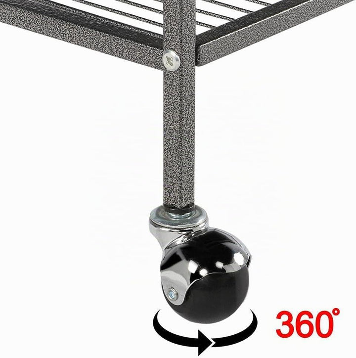 Yaheetech Vogelvoliere Vogelkäfig 2 Türen Vogelhaus Käfig mit 4 Rollen Nagervoliere 131cm hoch