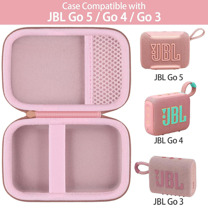 co2CREA Hart Reise Schutz Hülle Etui Tasche für JBL GO 5 /GO 4 /GO 3 tragbarer Bluetooth Lautspreche