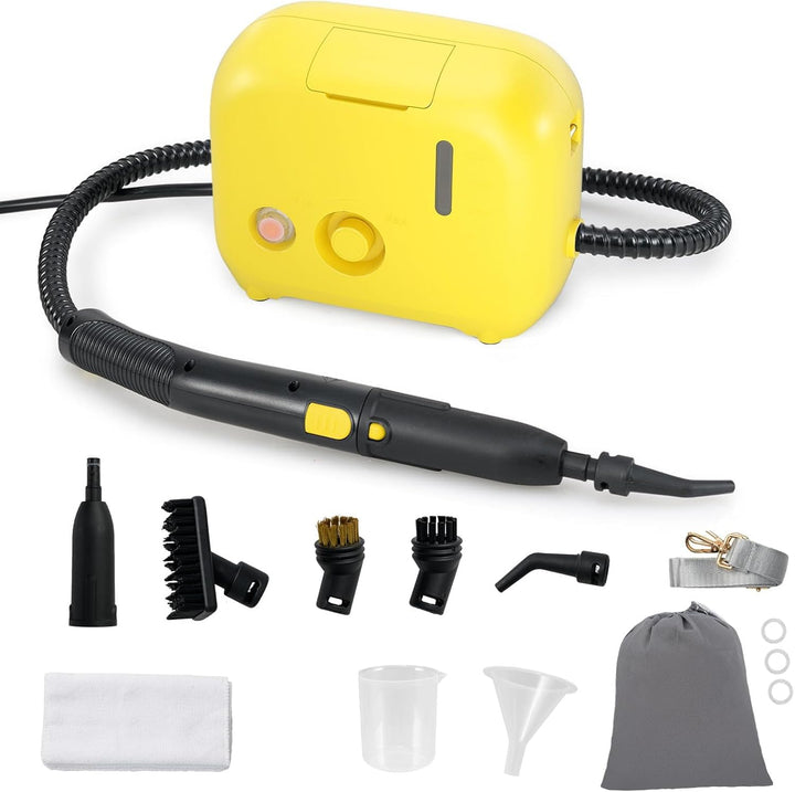 RELAX4LIFE Dampfreiniger, 1600W & 1L, Dampfdruck: 3 bar, Aufheizzeit: 10 s, Dampfreiniger Handgerät