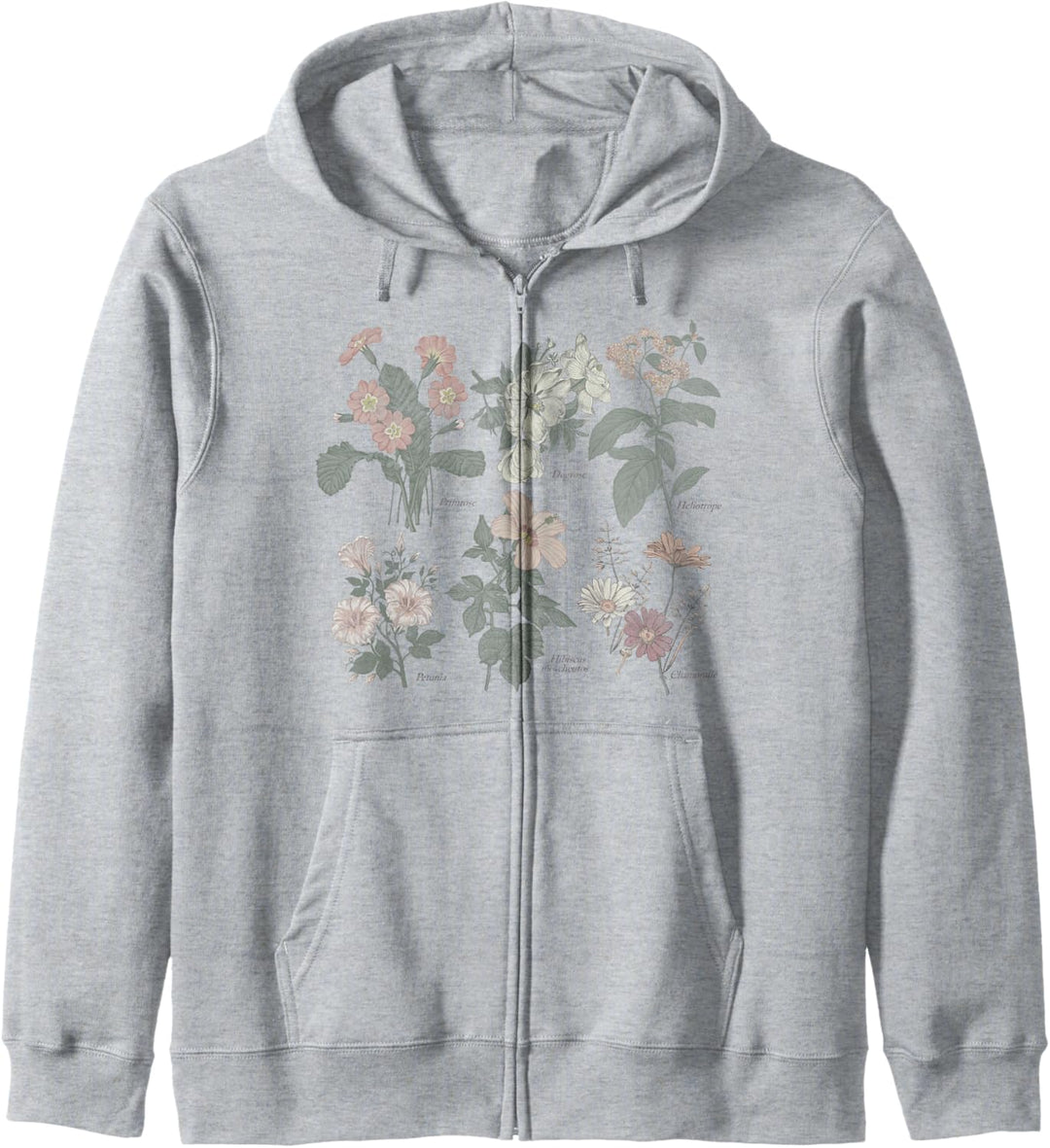 Trendy Soft Floral Kapuzenjacke