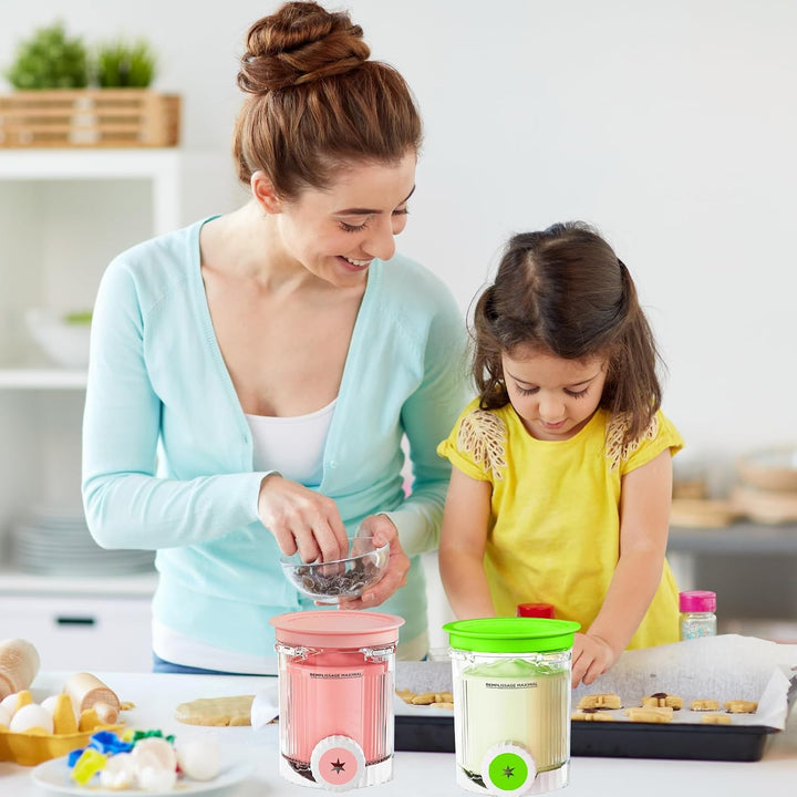 DAZZTIME Behälter für Ninja Creami Deluxe Pints,2 Stück Ersatz für Ninja Creami Deluxe Pints und Dec