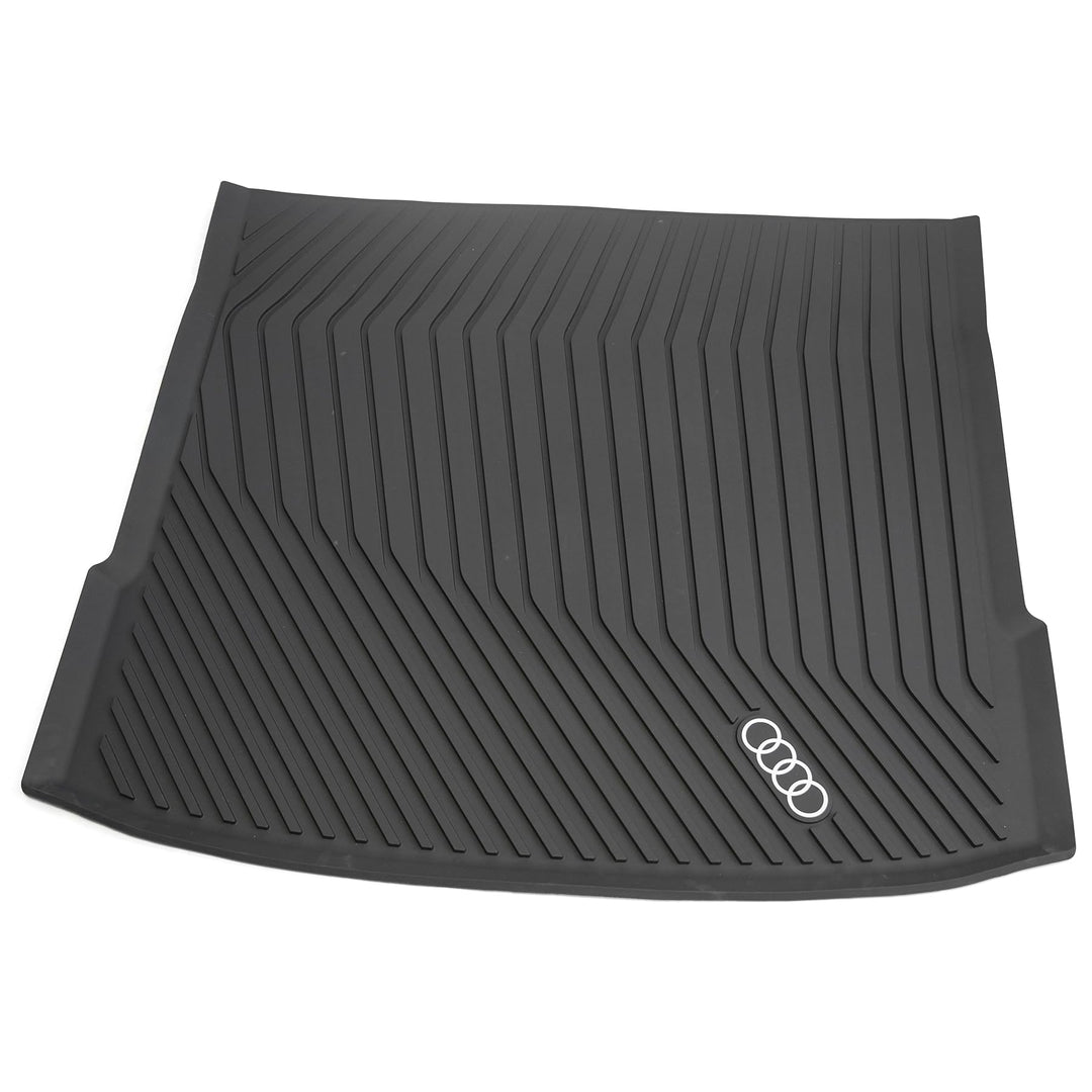 Audi 85H061180 Gepäckraumschale Kofferraumschale Kofferraumeinlage Schutzmatte, schwarz, mit Audi Ri