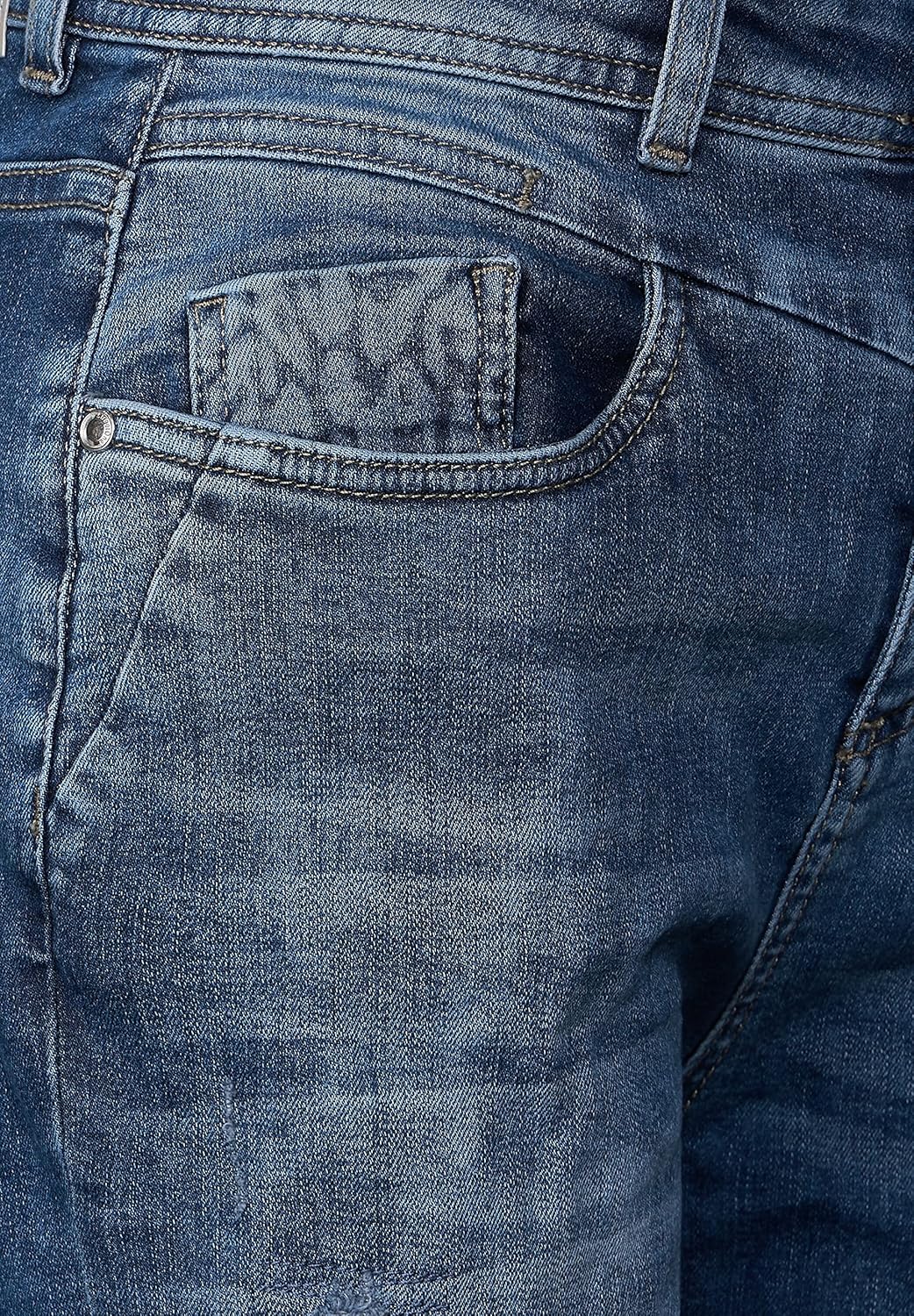 Street One Damen Jeanshose 26W / 28L Authentic Indigo Used, 26W / 28L Authentic Indigo Used