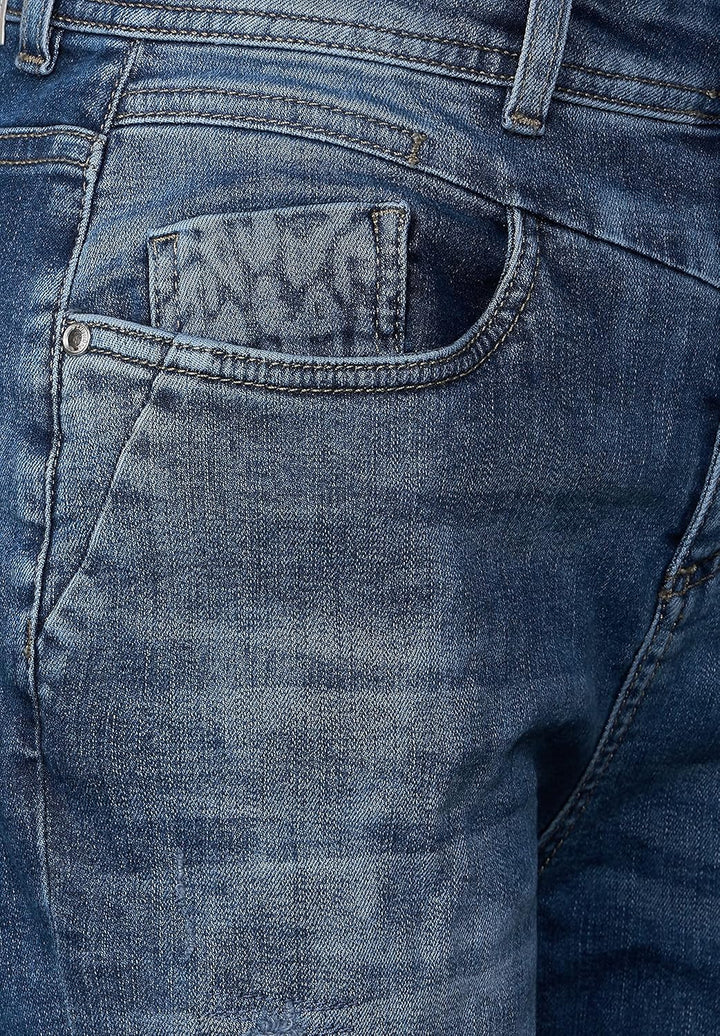 Street One Damen Jeanshose 26W / 28L Authentic Indigo Used, 26W / 28L Authentic Indigo Used