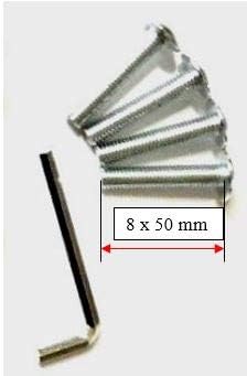 Zubehör für Metallrahmen, Durchmesser 30 mm, Querschnitt 30 x 30