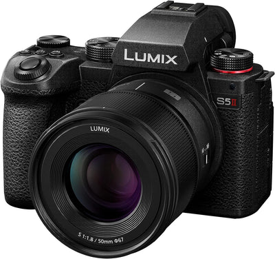 Panasonic LUMIX DC-S5 II Spiegelloses Vollformat-Kameragehäuse mit 50-mm-F1,8-Objektiv, 4K 60p und 6