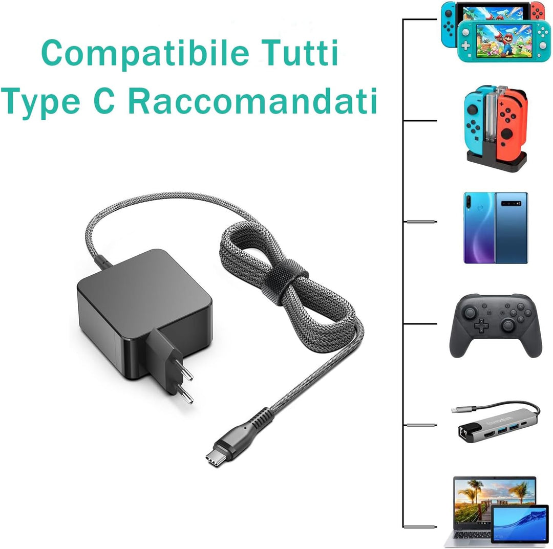 HKY 45W USB C Ladegerät für Anker Soundcore Mini Bluetooth Lautsprecher, JBL Charge 6 Clip 5, JBL Tu