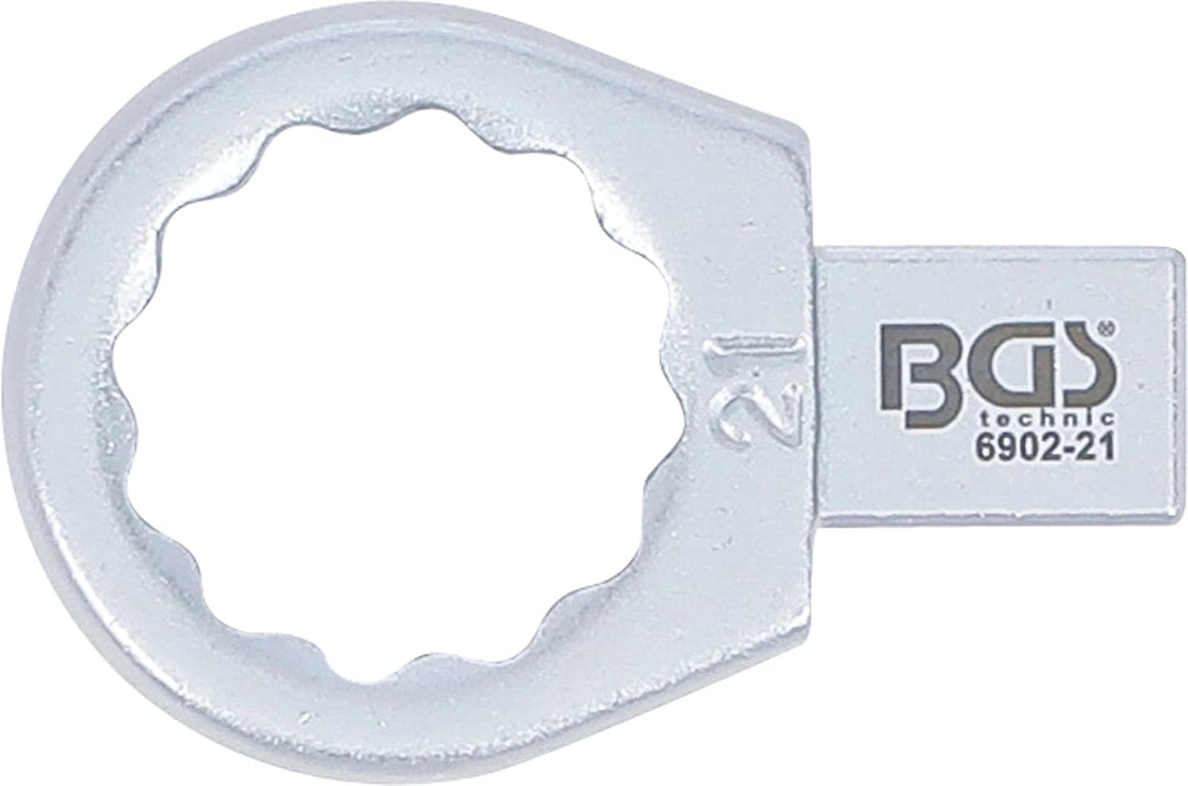 BGS 6902-21 | Einsteck-Ringschlüssel | 21 mm | Aufnahme 9 x 12 mm, 21 mm