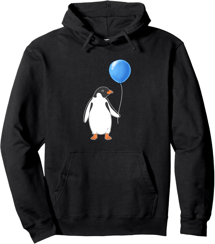 Süsser Pinguin und Ballon Pinguine Geschenk Pullover Hoodie