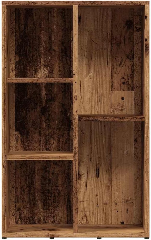 vidaXL Bücherregal Altholz-Optik 50x25x80 cm Holzwerkstoff, Büroschrank, Bücherregal, Regal, Büroreg
