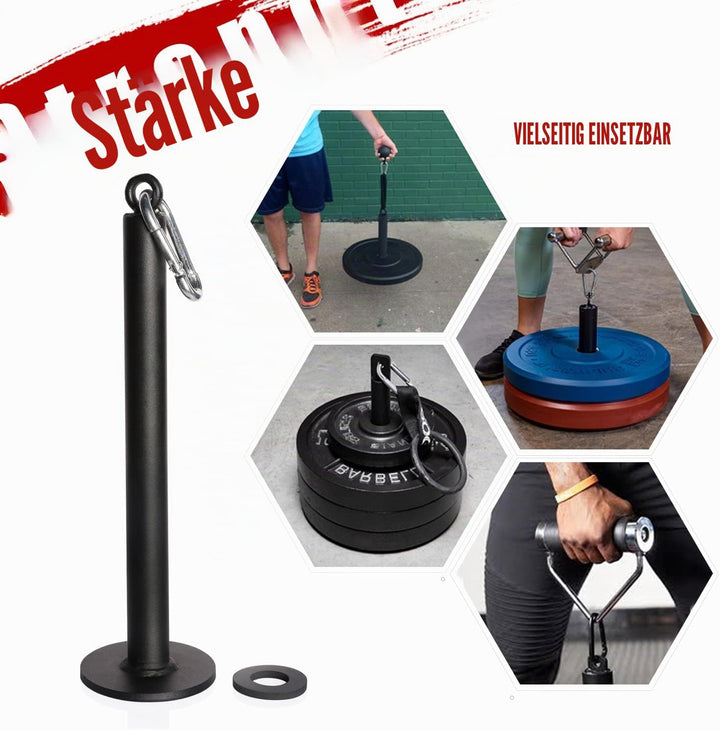 SYL Fitness Gewichtsplatte Ladestift 25mm/50mm, Fitness Weight Plate Loading Pin Home Gym Workout Bl