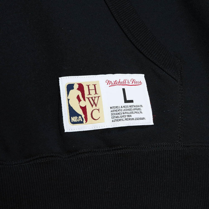 Mitchell & Ness NBA/NFL/NHL/NCAA Hometown Fleece Hoody S Miami Heat, Schwarz, S Miami Heat, Schwarz