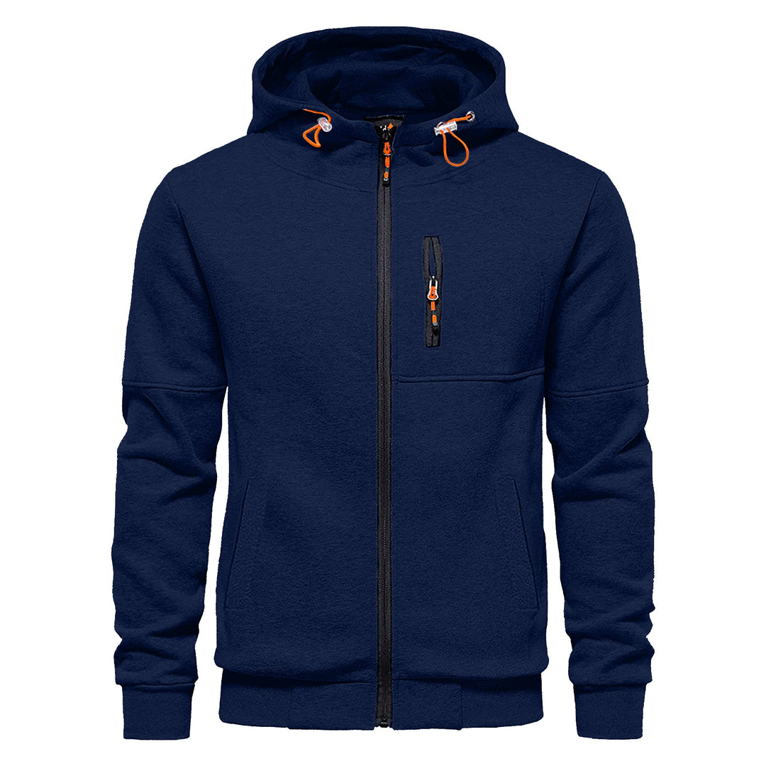 CTU Herren Hoodies Zip Up Langarm Fleece Sweatshirts Hoodies für Männer S-3XL, S Navy