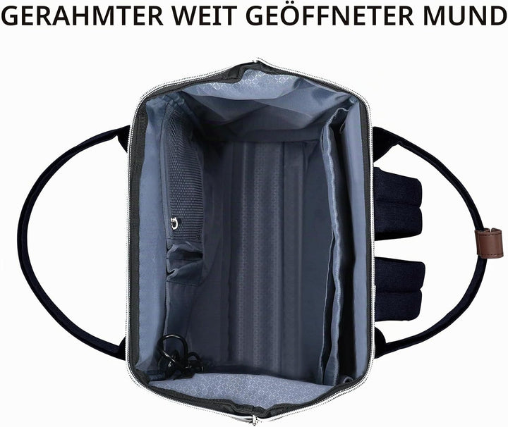 KROSER Rucksack Damen für Schule Laptop Rucksack 15,6 Zoll Schulrucksack Daypack Wasserdichte mit US