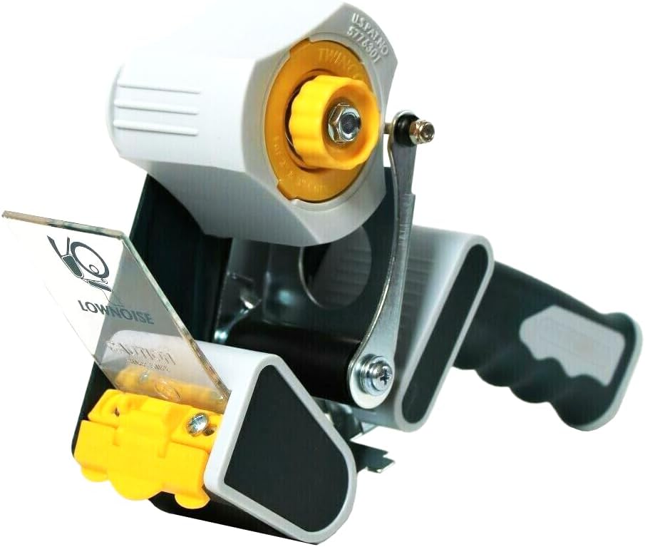 TWINCORE K206B Handabroller-Set – Mit Bremse & LOW-NOISE Klebebandabroller + 24x PP Klebebandrollen