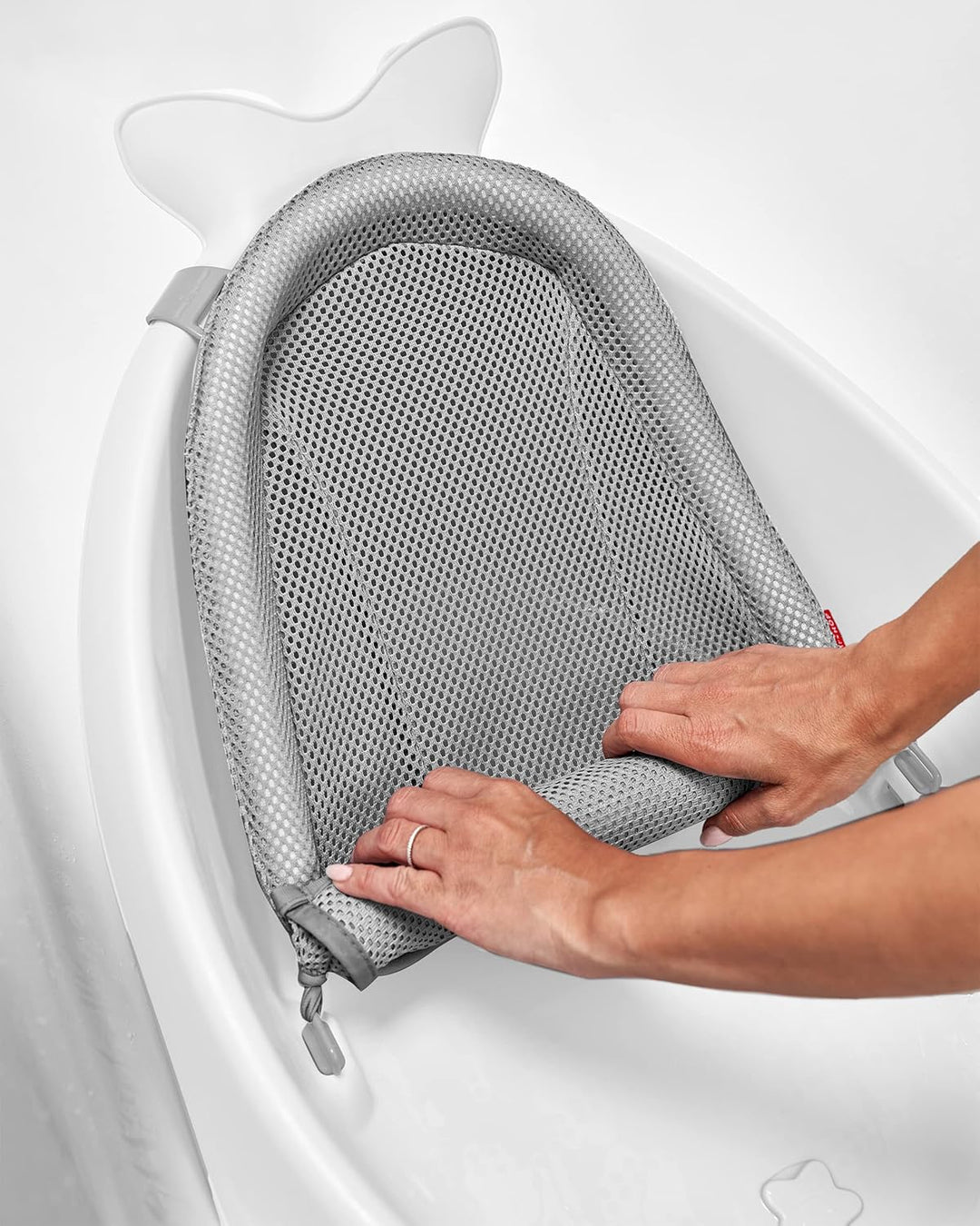 Skip Hop Badewanne Moby, weiss, 3 Stufen, PVC-frei, phthalatfrei, rutschfest, für Neugeborene mit Ab