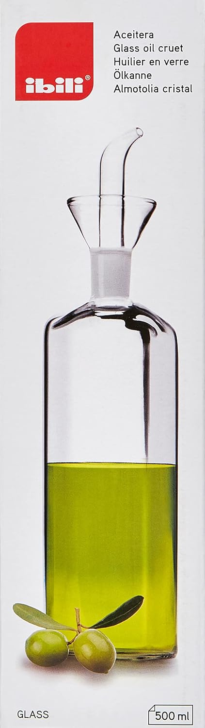IBILI ACEITERA Cristal CUADRADA 500 ML.