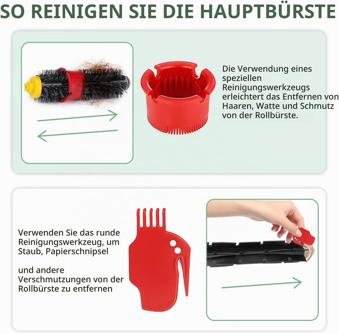 Isincer 14Pcs Ersatzteile für iRobot roomba 600 Serie 605 615 616 620 621 630 635 650 652 660 665 68