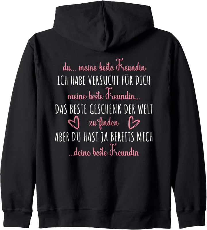 Partneroutfit für 2 Beste Freundin Mädchen | Lustig Geschenk Kapuzenjacke