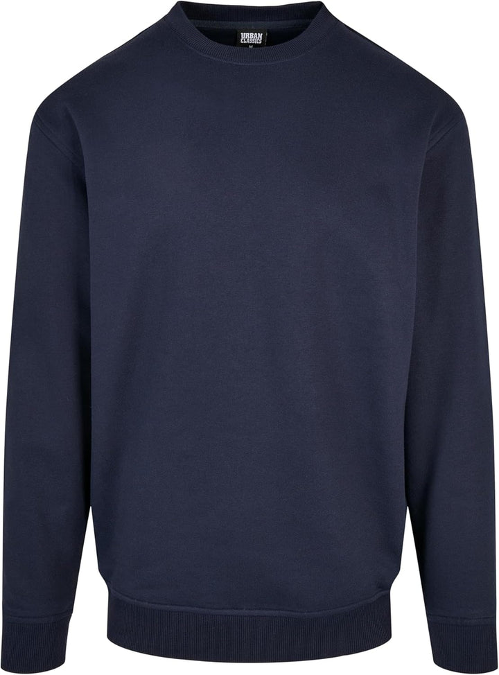 Urban Classics Herren Basic Pullover Crewneck Sweatshirt, verfügbar in 6 Farben, einfarbig, mit Rund