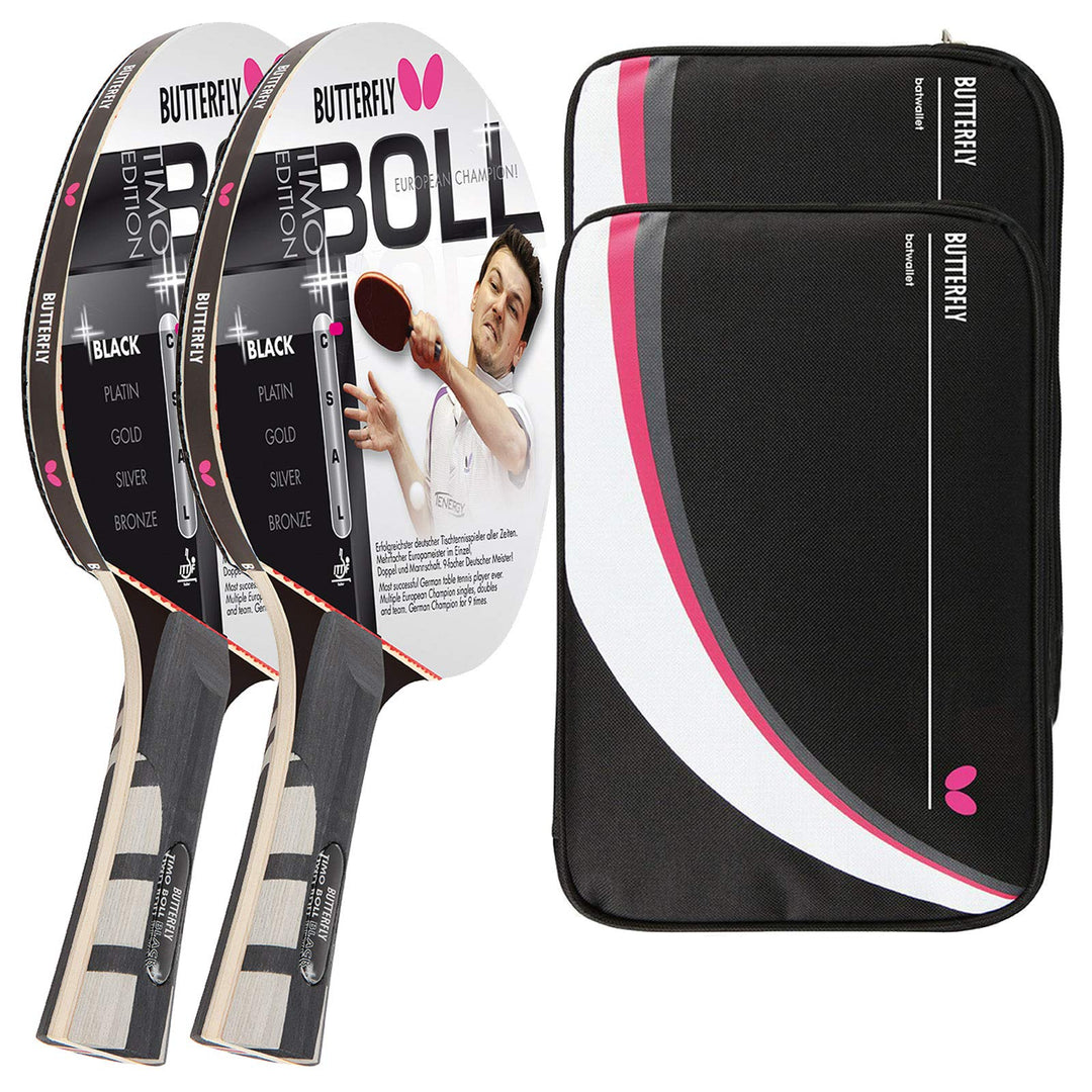 Butterfly® Timo Boll Black 85030 Tischtennisschläger | Tischtennis Racket Bat Profi Wettkampfschläge