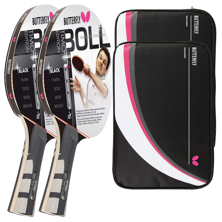 Butterfly® Timo Boll Black 85030 Tischtennisschläger | Tischtennis Racket Bat Profi Wettkampfschläge