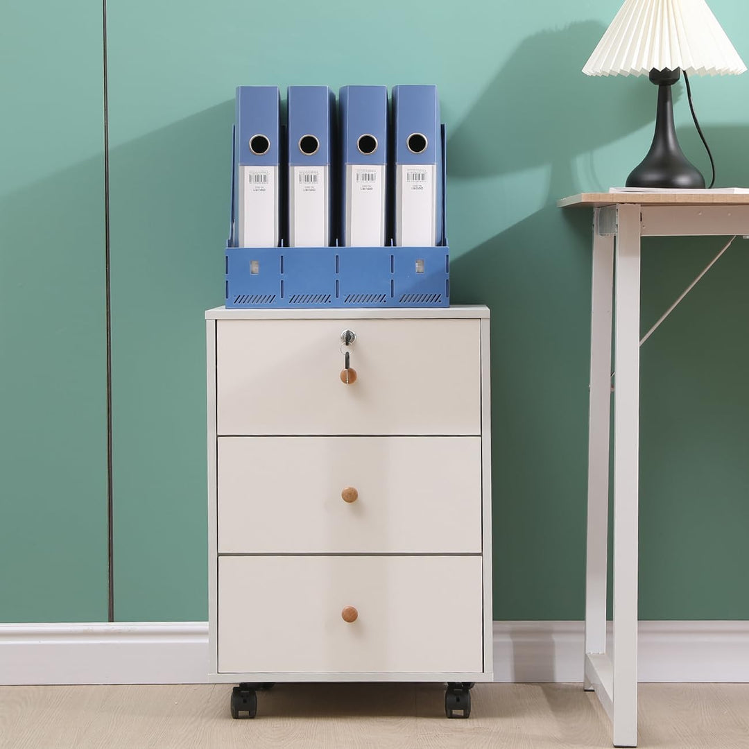 Kleiner mobiler Aktenschrank, Heimbüro, unter Schreibtischschubladen, Aktenaufbewahrung, Bürosockel,