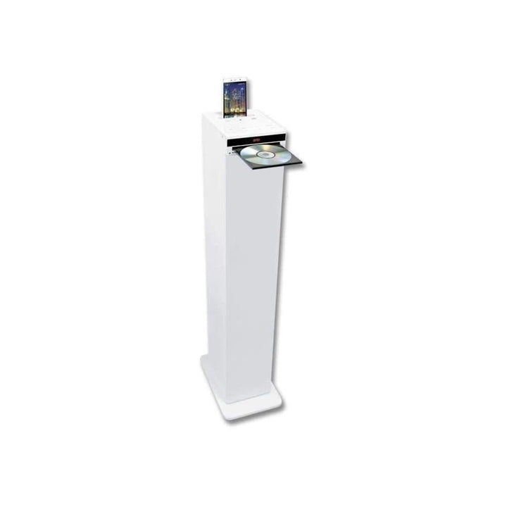 INOVALLEY HP32-CD-W Sound-Tower Bluetooth – CD-Player – Weiss