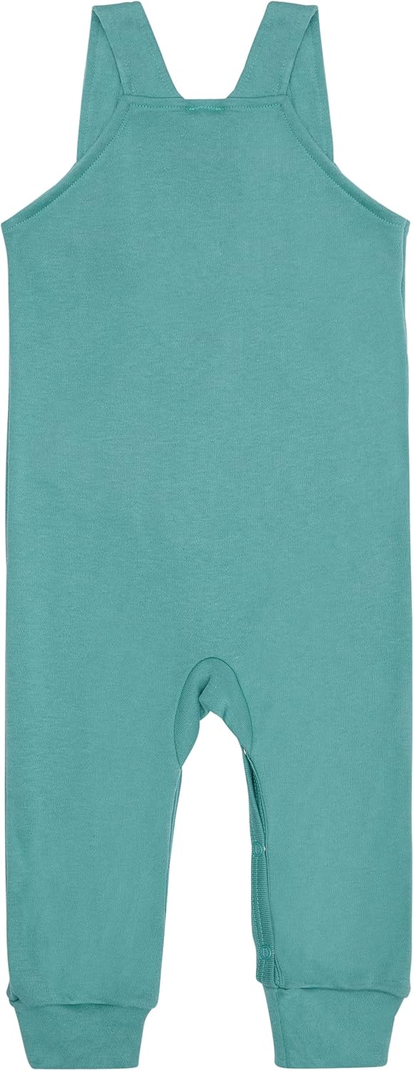 loud + proud Unisex Baby Latzhose, GOTS Zertifiziert Kleinkind-Strampelanzug 74-80 Oregano, 74-80 Or