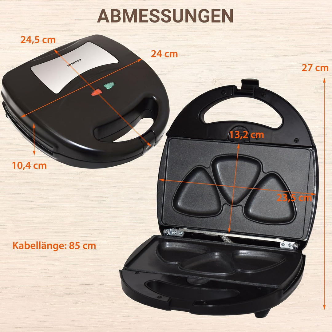 Syntrox Germany Onigiri Maker dreieckige japanische Grill Reisbälle Chefmaker SM-1300W Rice mit hera