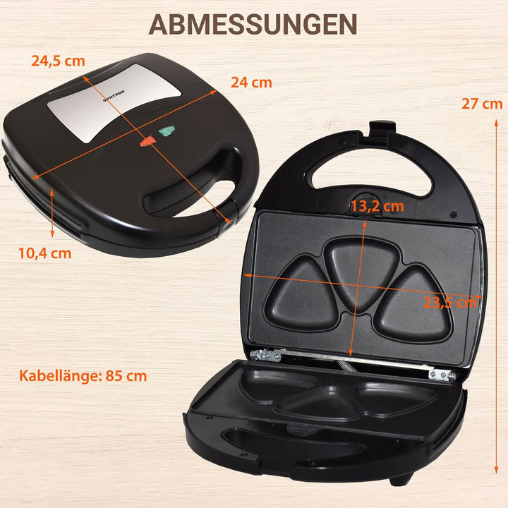 Syntrox Germany Onigiri Maker dreieckige japanische Grill Reisbälle Chefmaker SM-1300W Rice mit hera