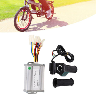 Alomejor 36V 1000W E-Bike Brushed Motor Controller Speed Control Set mit Drosselklappe für E-Bike