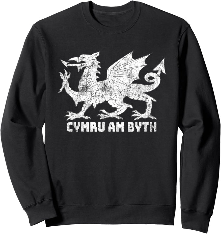 Wales Red Dragon Flag / Welsh Pride / Cymru Am Byth Sweatshirt