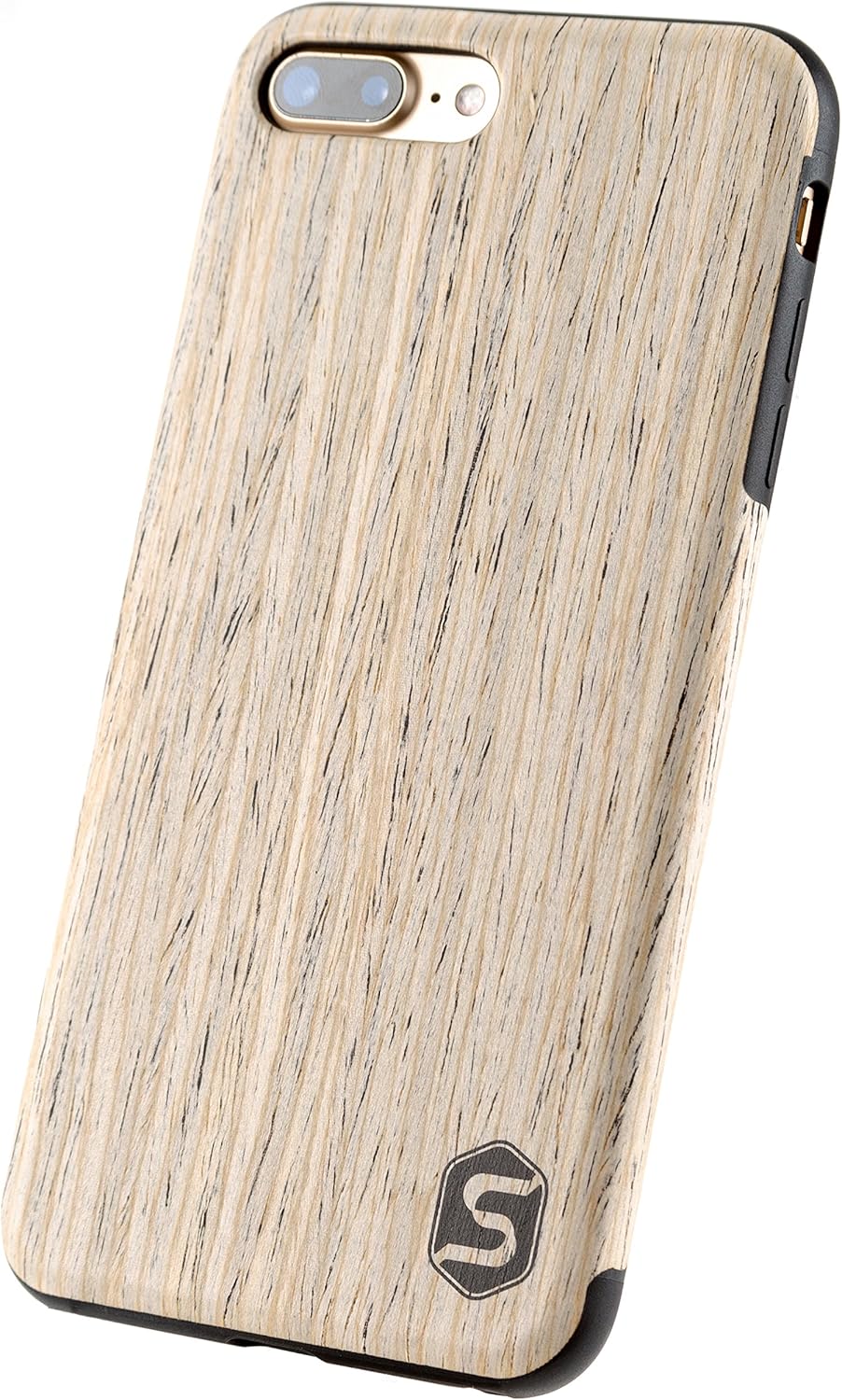 Sebastian Sturm Handyhülle Maxi | Hergestellt aus echtem Holz White Walnut in Einer TPU-Hülle | iPho