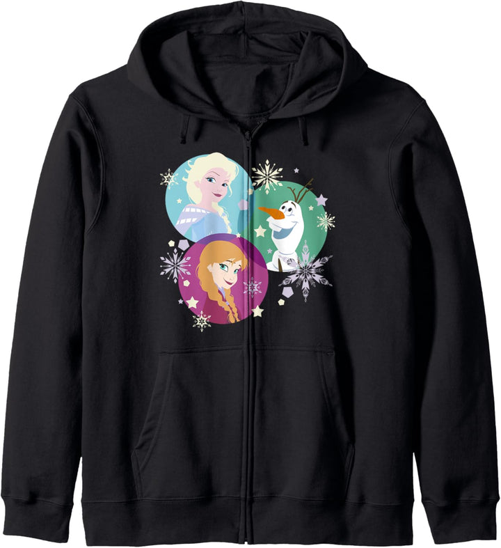 Disney Frozen Elsa Ana Olaf Color Spheres Kapuzenjacke
