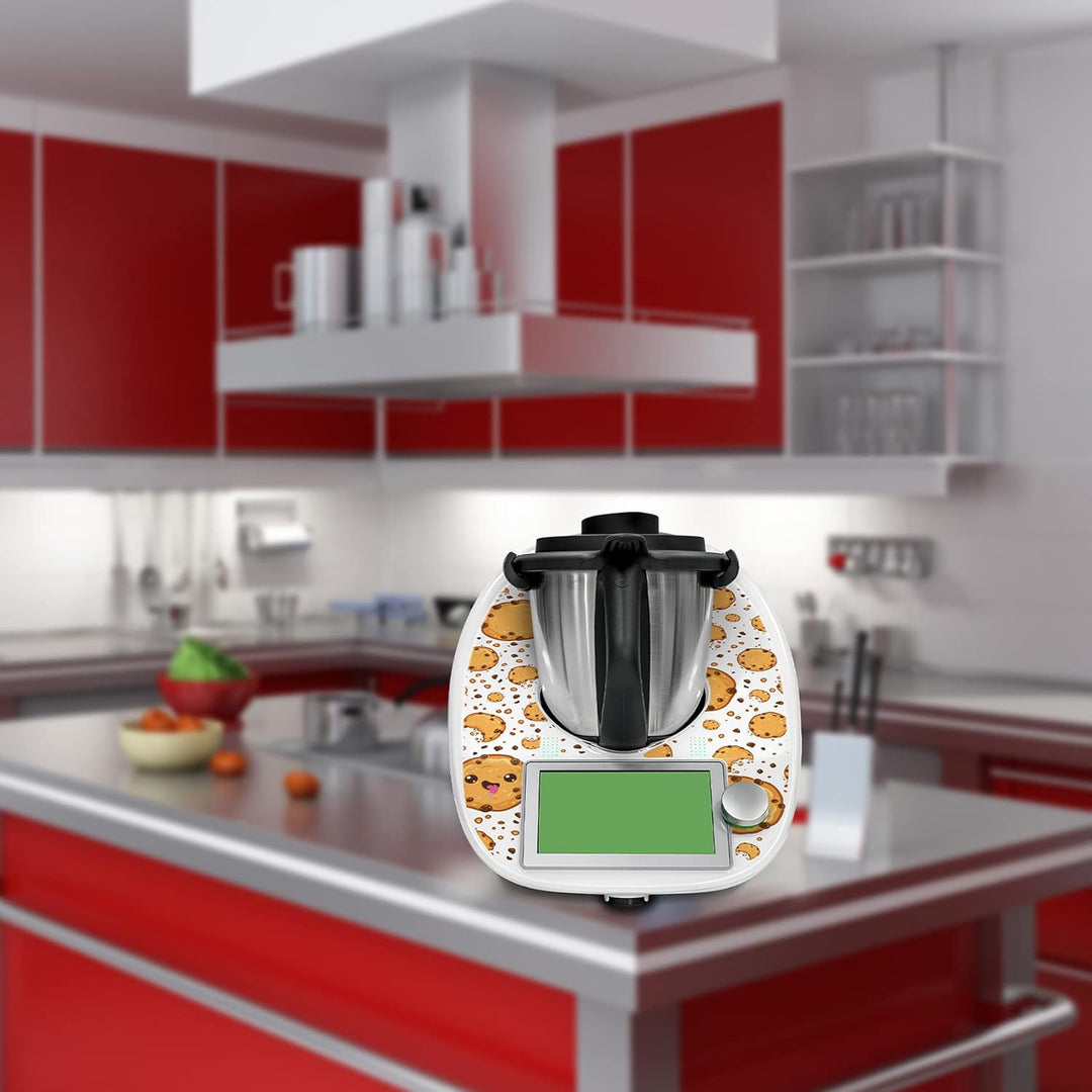 Deko Schutz Aufkleber kompatibel mit Küchenmaschine Thermomix TM6 Design Sticker Klebefolie Zubehör
