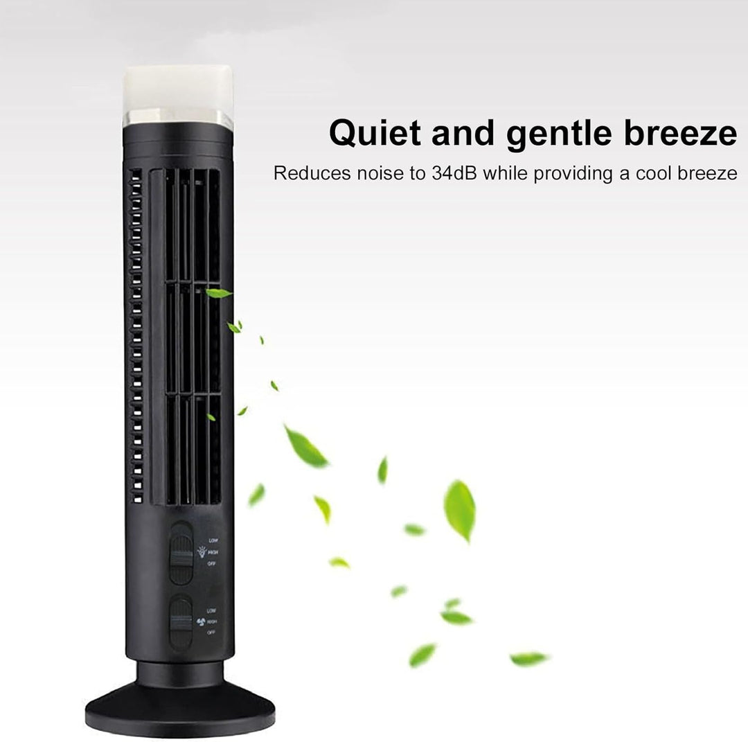 Cuifati Turmventilator für Schlafzimmer, 90° Oszillierender Persönlicher Tischventilator, 13 Zoll Kl
