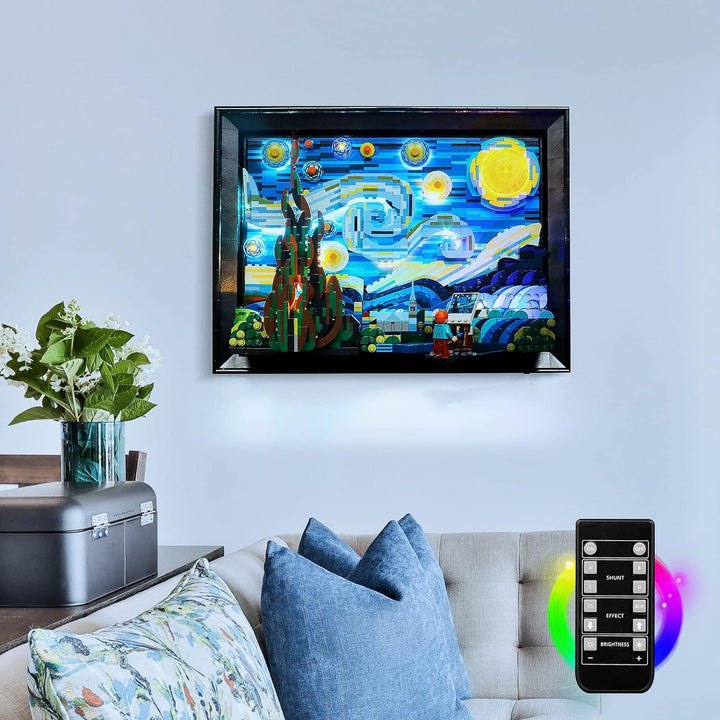 Led Licht Set für Lego Starry Night Sammelbausatz (Lego-Modell Nicht enthalten), Fernbedienung DIY B