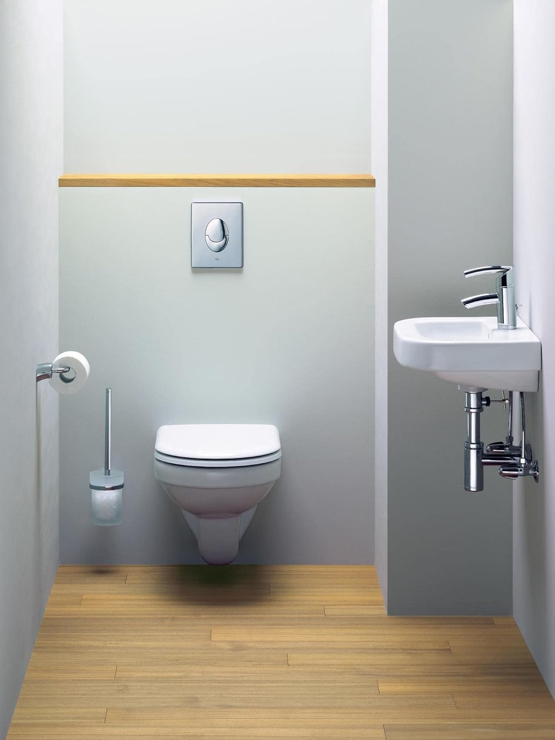 GROHE 38505000 | Skate Air WC Wall Plate Senkrechte Montage Einzelbett Chrom, Senkrechte Montage Ein