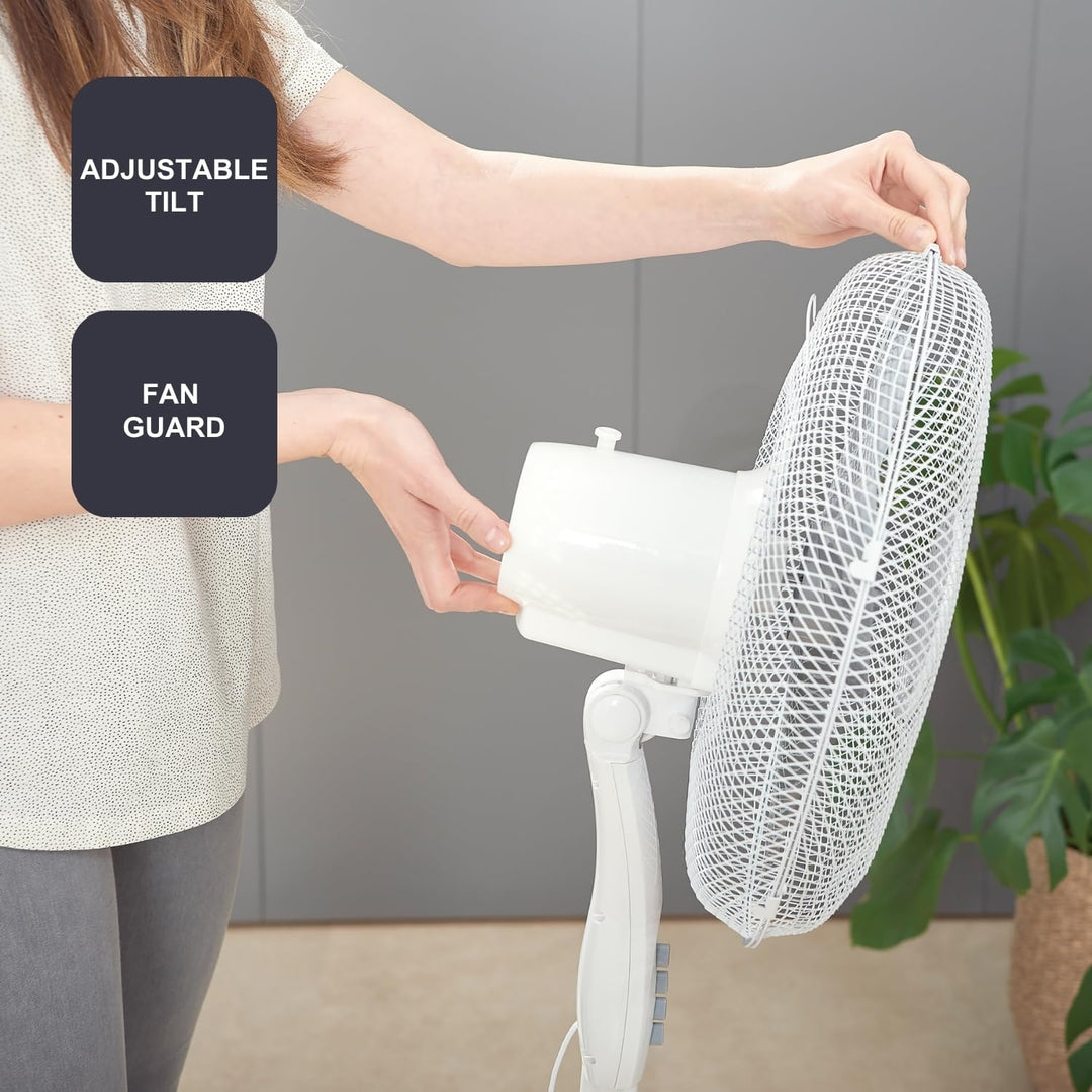Black+Decker BXEFP40E Standventilator BXPF40E, 40, Kunststoff Weiss [Energieklasse A]