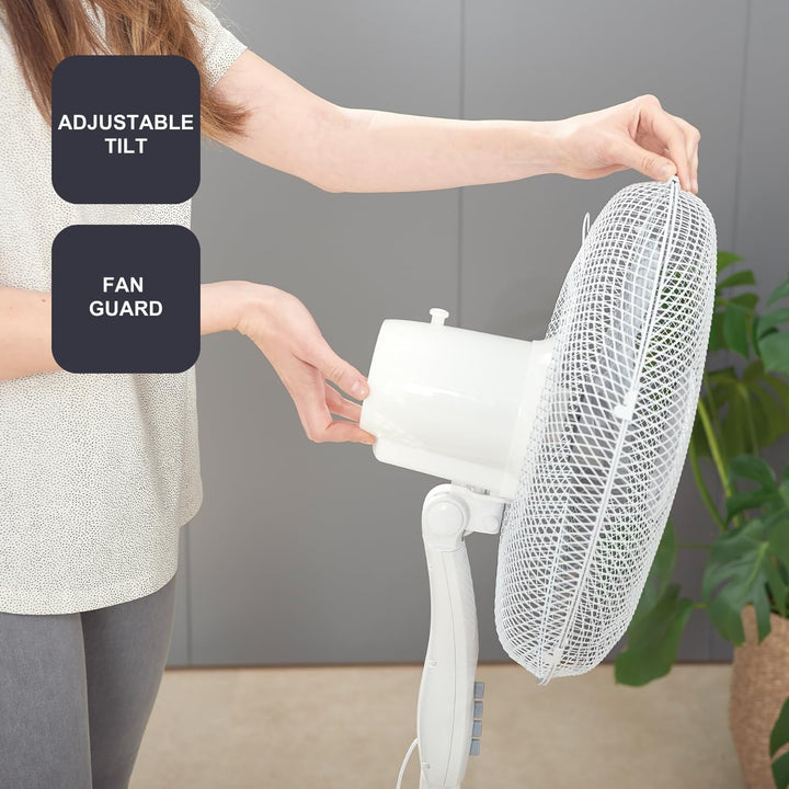 Black+Decker BXEFP40E Standventilator BXPF40E, 40, Kunststoff Weiss [Energieklasse A]