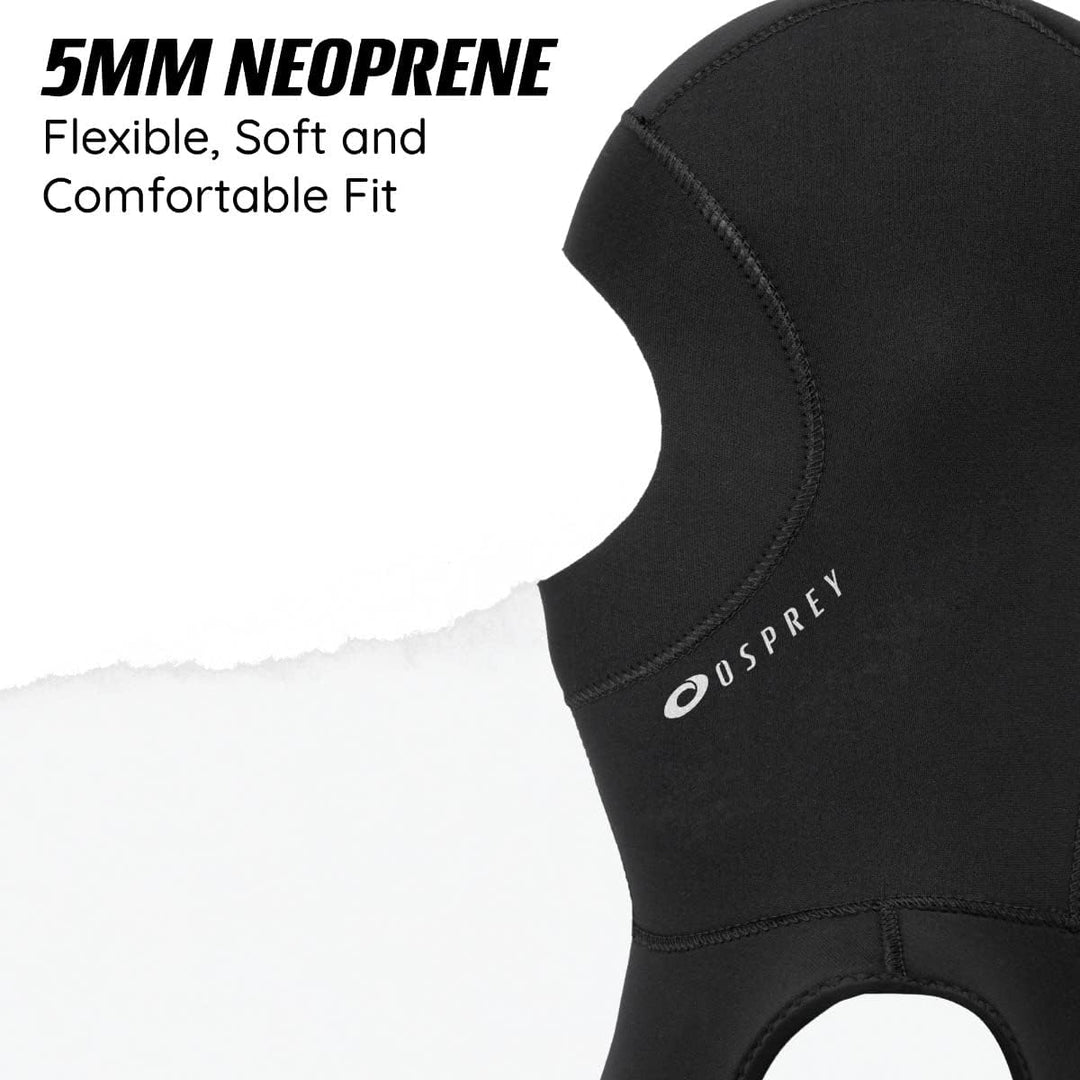 Osprey Wetsuit Hood 5mm Kapuze für Neoprenanzug L Schwarz, L Schwarz