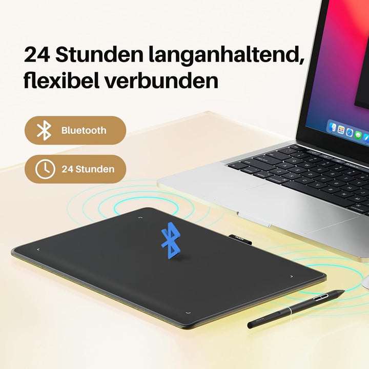 HUION Inspiroy Frego M Bluetooth-Grafiktablett, PenTech 3.0+, 10 x 6,25 Zoll Zeichentablett zum Zeic