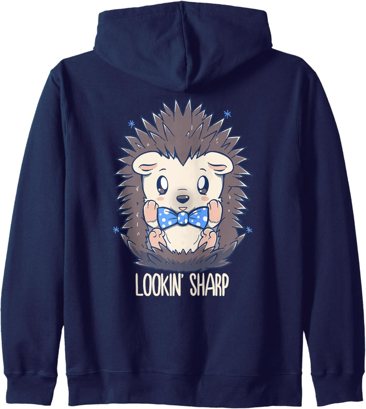 Lookin Sharp Dapper Hedgehog - Funny Igel Kapuzenjacke
