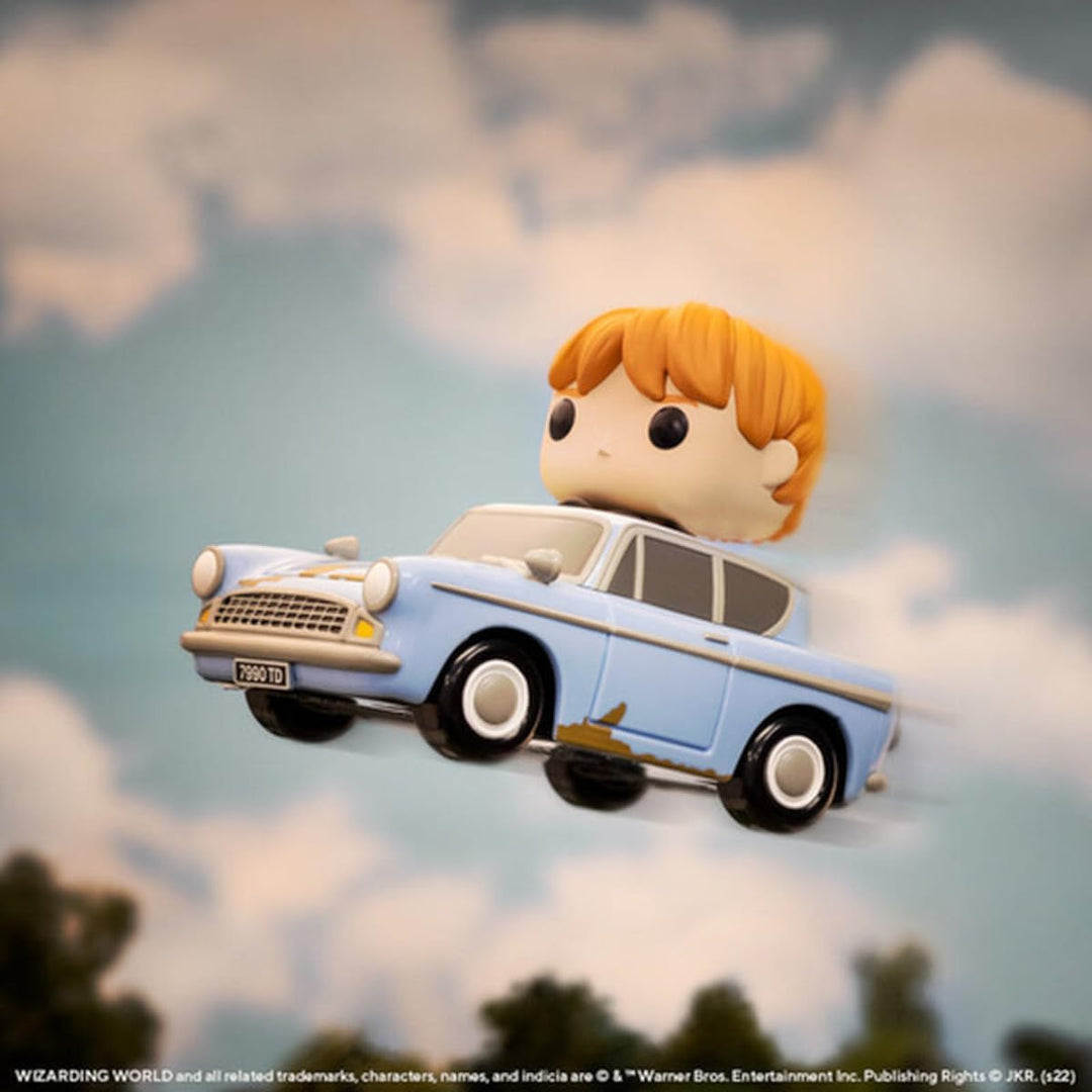Funko POP! Ride Super Deluxe: Harry Potter Chamber of Secrets 20th - Ron Weasley Mit Car - Vinyl-Sam