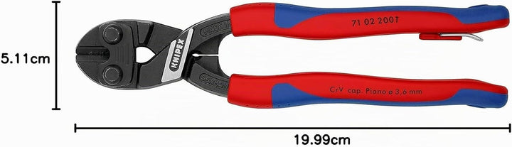 Knipex CoBolt® Kompakt-Bolzenschneider schwarz atramentiert, mit schlanken Mehrkomponenten-Hüllen, m
