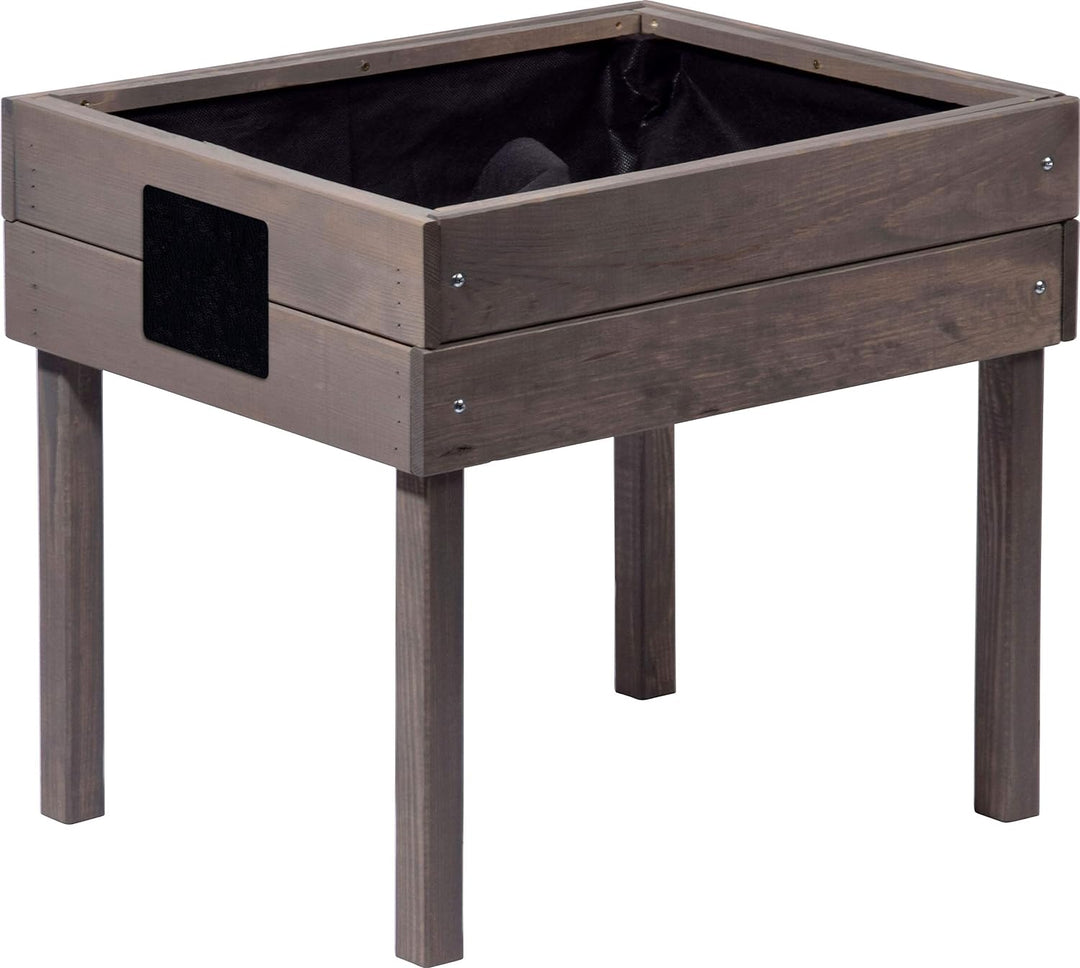 dobar® 58511FSC Kinderhochbeet mit Kreidetafel | Mini Hochbeet Holz | erhöhter Pflanzkasten für Kind