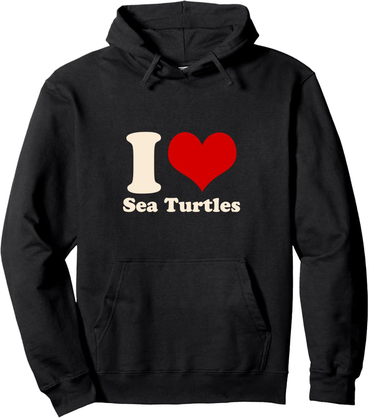 Ich liebe Meeresschildkröten Pullover Hoodie